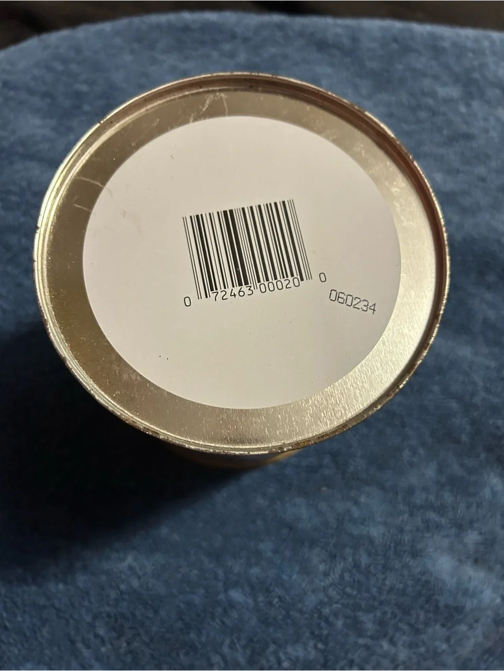 John McCann's Irish Oatmeal Can - White & Gold Vintage Label